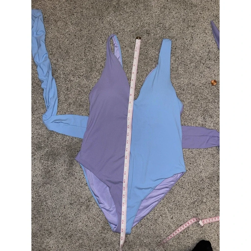 Magen Reaves x Apricot Lane Color Block Swim 1 Piece Swimsuit Med. ALB Boutique